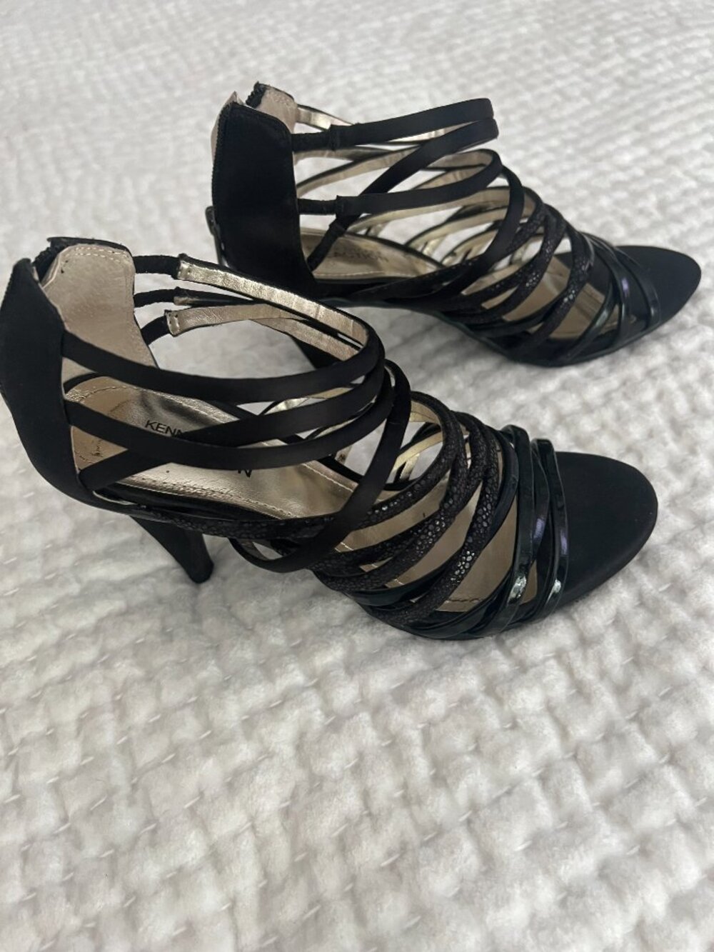 Kenneth Cole Reaction Caged Gladiator Heels (7 1/2)